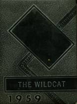 Wellman High School 1959 yearbook cover photo