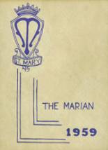 St. Mary High School 1959 yearbook cover photo