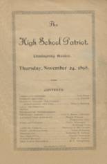 Seymour High School 1898 yearbook cover photo