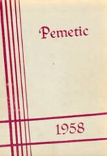1958 Pemetic High School Yearbook from Southwest harbor, Maine cover image