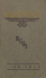 Maxwell High School 1913 yearbook cover photo