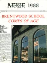 Brentwood High School 1988 yearbook cover photo