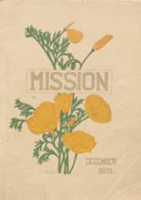 Mission High School 1910 yearbook cover photo