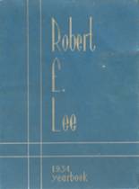 Robert E. Lee High School 1934 yearbook cover photo
