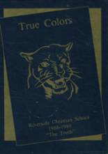 Riverside Christian School 1989 yearbook cover photo