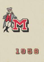 Monroe High School 1958 yearbook cover photo