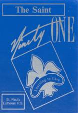 St. Paul Lutheran High School 1991 yearbook cover photo