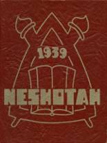 Washington High School 1939 yearbook cover photo