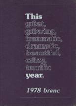Belle Fourche High School 1978 yearbook cover photo