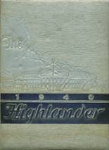 Highland Park High School 1940 yearbook cover photo