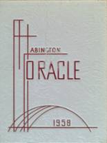 Abington High School 1958 yearbook cover photo