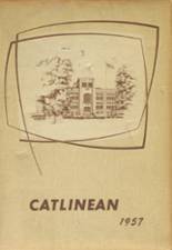 Catlin High School 1957 yearbook cover photo