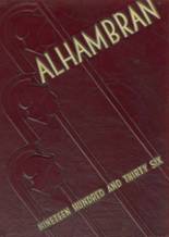 Alhambra High School 1936 yearbook cover photo
