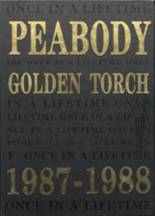 Peabody High School 1988 yearbook cover photo