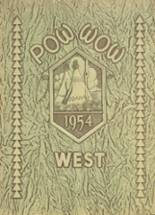 West High School 1954 yearbook cover photo