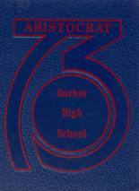 Garber High School 1973 yearbook cover photo