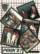 Pekin Community High School 1987 yearbook cover photo