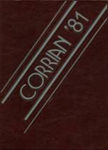 Corry Area High School 1981 yearbook cover photo