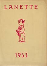 Lanark High School 1953 yearbook cover photo