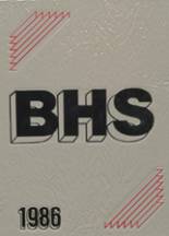 Burleson High School 1986 yearbook cover photo