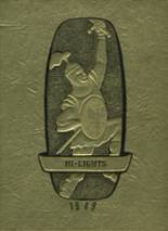 Tri-Center High School 1949 yearbook cover photo