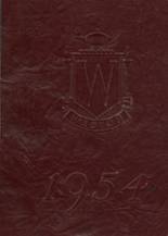 Weston High School 1954 yearbook cover photo