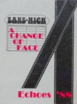 Saks High School 1988 yearbook cover photo
