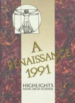 Avon High School 1991 yearbook cover photo
