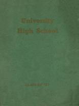 University High School 1937 yearbook cover photo