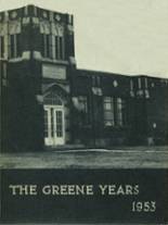 Greene High School 1953 yearbook cover photo