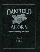 Oakfield High School 1956 yearbook cover photo