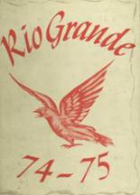 Rio Grande High School 1975 yearbook cover photo