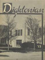 Dighton High School 1953 yearbook cover photo