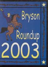 Bryson High School 2003 yearbook cover photo