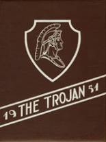 Troy High School 1951 yearbook cover photo
