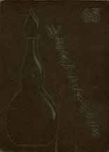 West High School 1963 yearbook cover photo