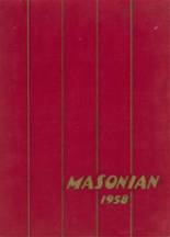 Mason City High School 1958 yearbook cover photo