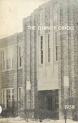 1958 Quincy High School Yearbook from Quincy, Michigan cover image