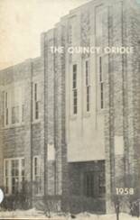 Quincy High School 1958 yearbook cover photo