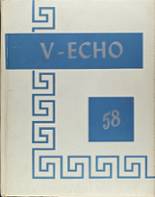 Vernon High School 1958 yearbook cover photo