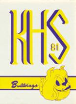 Kearney High School 1981 yearbook cover photo