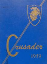Holy Cross High School 1959 yearbook cover photo