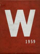 Whitewater High School 1959 yearbook cover photo