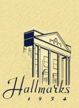 Hall High School 1954 yearbook cover photo