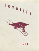 Loyal High School 1954 yearbook cover photo