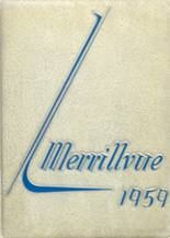 Merrillville High School 1959 yearbook cover photo