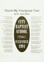 City Baptist High School 1994 yearbook cover photo