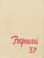 Bedford High School 1957 yearbook cover photo
