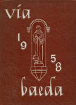 St. Bede Academy 1958 yearbook cover photo