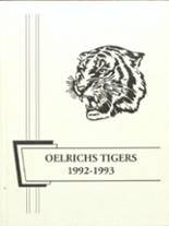 Oelrichs High School 1993 yearbook cover photo